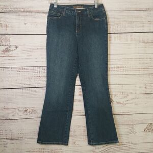 St Johns Bay Women's SIZE 10P Straight Leg Jeans Dark Wash Bootcut